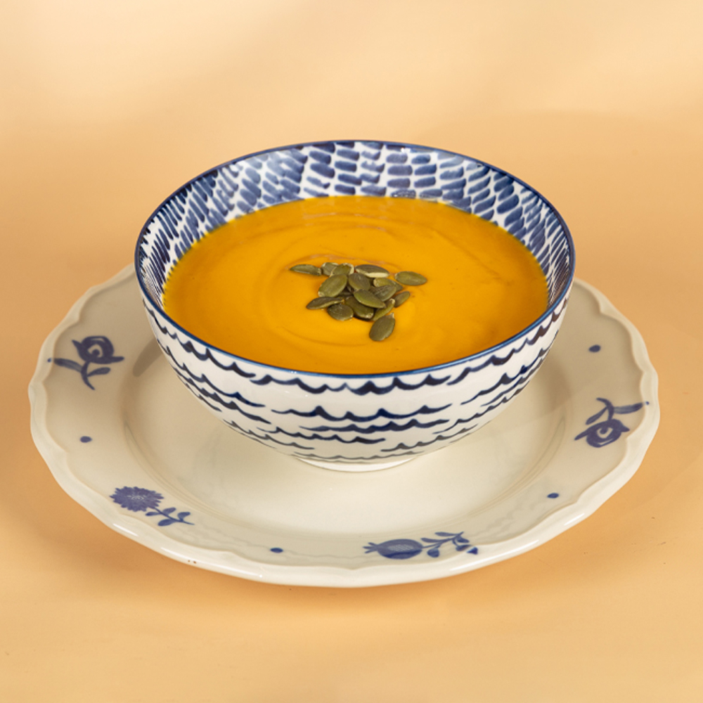 გოგრის და სტაფილოს წვნიანი ნაღებით