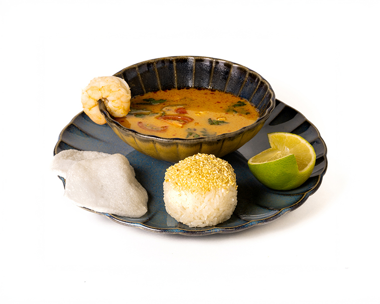 ტაილანდური ტომ-იამი ქოქოსის რძით