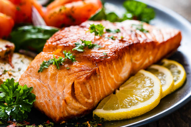 Salmon steak 