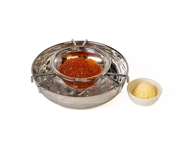 წითელი ხიზილალა კარაქით