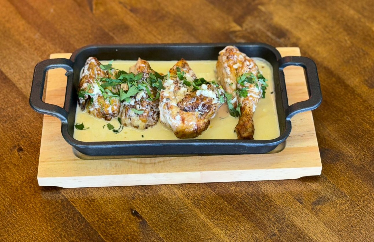 გრილზე მომზადებული ქათამი შქმერულად