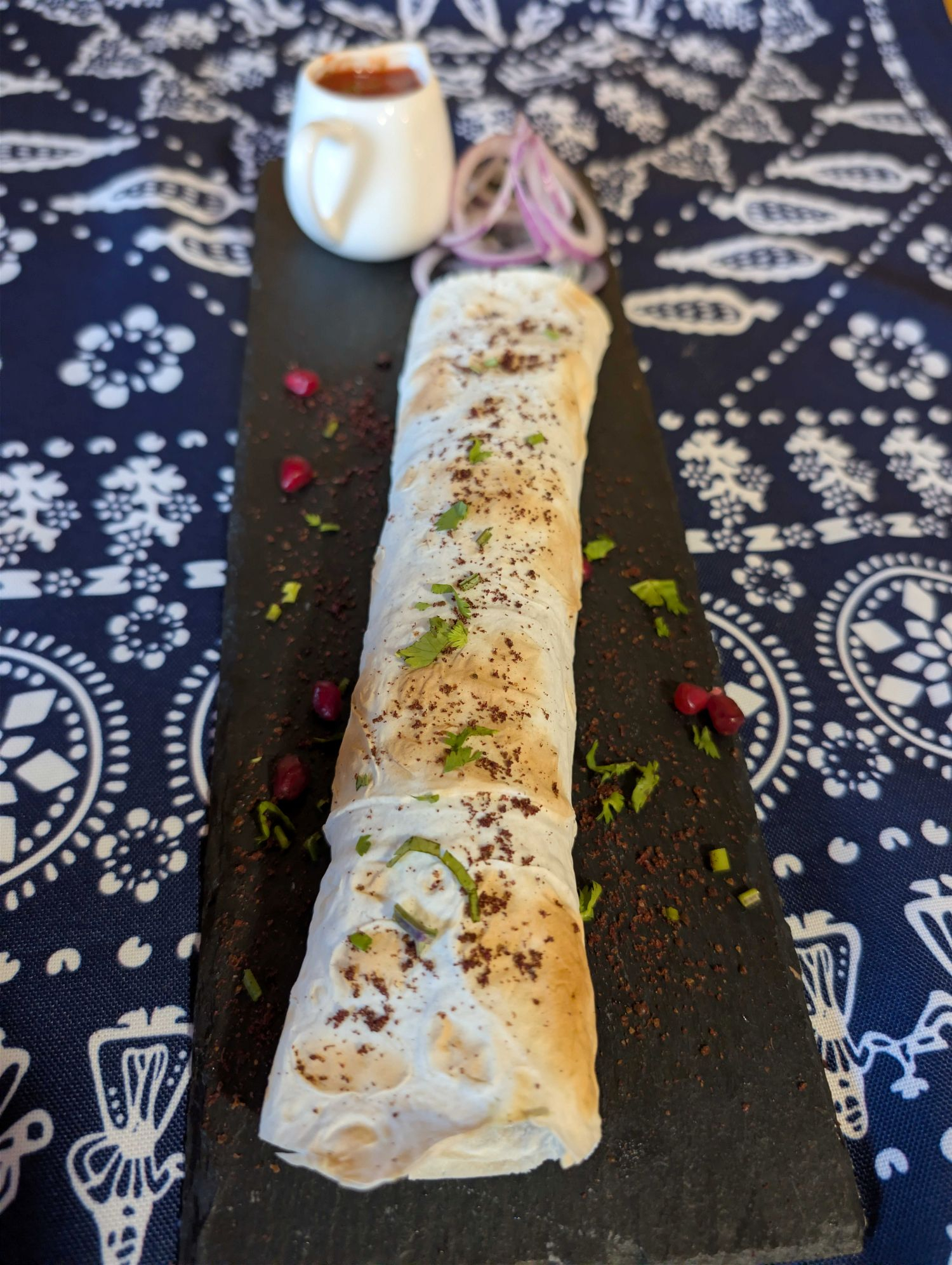 Kebab in soft Lavash Bread